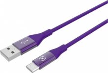 CELLY COLOR DATA CABLE EXTRA STRONG USB TYPE-C 1.5M PURPLE